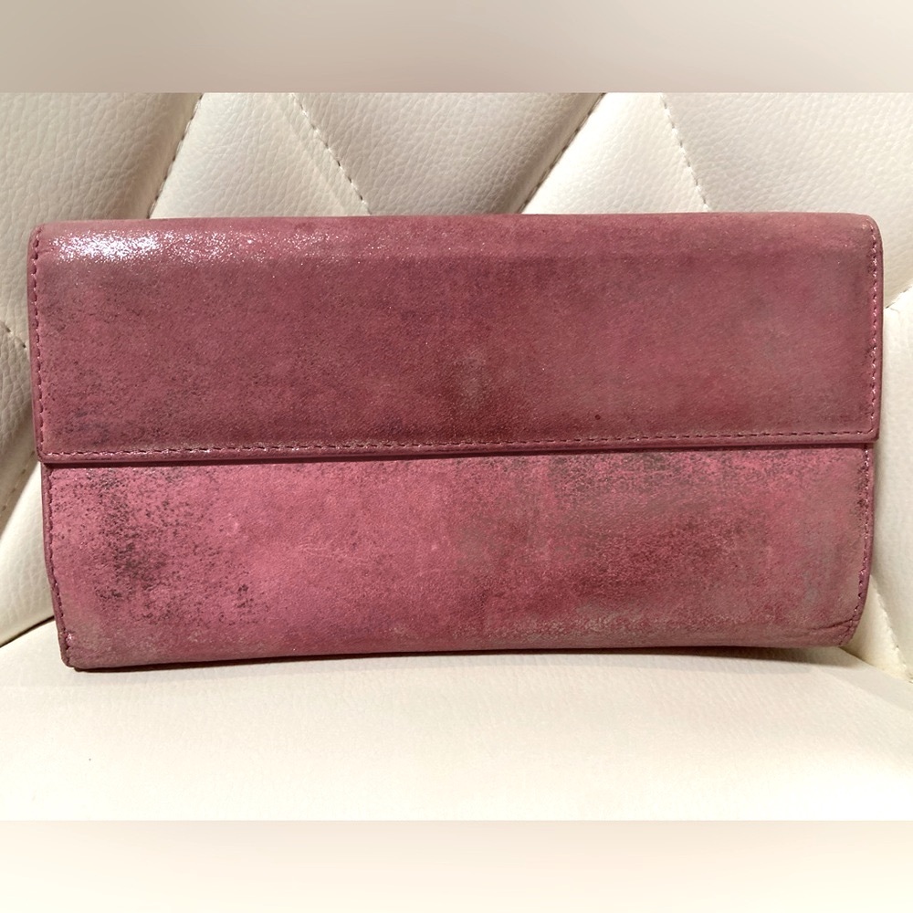 BALENCIAGA Le City Pink Leather Long Bifold Wallet, EUC - Picture 2 of 15